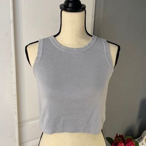 Brandy Melville Connor Light Blue Crop Tank 100% Cotton
